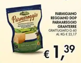 Parmigiano reggiano dop parmareggio granterre grattugiato