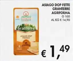 Coal Asiago dop fette granterre AGRIFORMA offerta