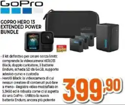 Expert Gopro hero 13 extended power bundle offerta