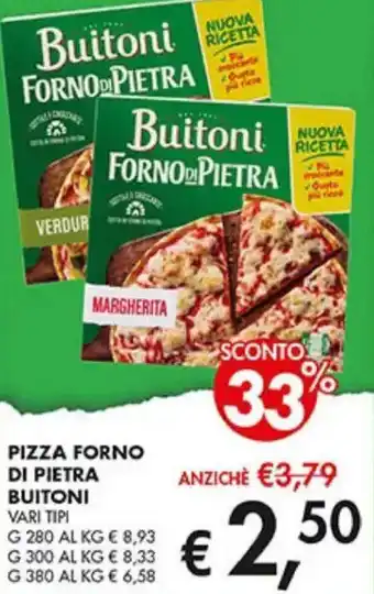 Coal Pizza forno di pietra BUITONI offerta
