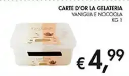 Coal Carte d'or la gelateria vanigua e nocciola offerta