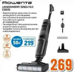 Expert Rowenta LAVAPAVIMENTI SENZA FILO GZ5035 offerta