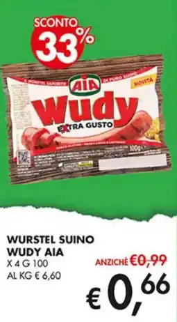 Coal Wurstel suino wudy AIA x4 offerta