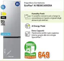 Expert SAMSUNG Frigorifero Combinato EcoFlex Al RB38C600DSA offerta