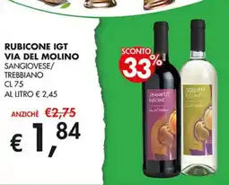 Coal Rubicone igt VIA DEL MOLINO offerta