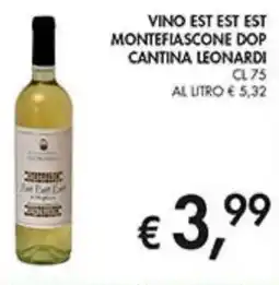 Coal Vino est est est montefiascone dop cantina LEONARDI offerta