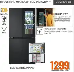 Expert LG FRIGORIFERO MULTIDOOR SLIM INSTAVIEW GMV860EPDE offerta