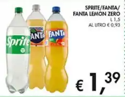 Coal SPRITE/FANTA/ FANTA lemon zero ZERO offerta