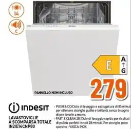Expert INDESIT LAVASTOVIGLIE A SCOMPARSA TOTALE IN21E14CNP80 offerta