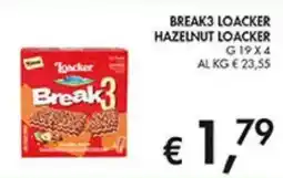Coal Break3 loacker hazelnut LOACKER offerta