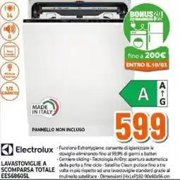 Expert Electrolux LAVASTOVIGLIE A SCOMPARSA TOTALE EES68605L offerta