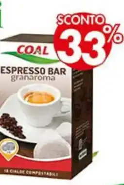 Coal Cialde caffè espresso bar gran aroma COAL X 18 PZ offerta