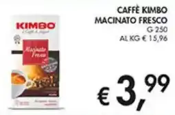 Coal Caffè kimbo macinato fresco offerta