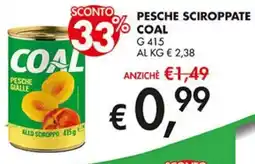 Coal Pesche sciroppate COAL offerta