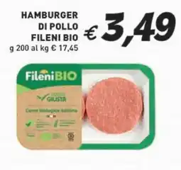 Coal Hamburger di pollo FILENI BIO offerta
