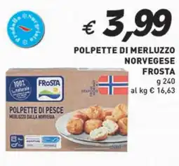 Coal Polpette di merluzzo norvegese FROSTA offerta