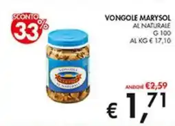 Coal Vongole marysol al naturale offerta