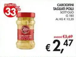 Coal Carciofini tagliati polli sott'olio offerta