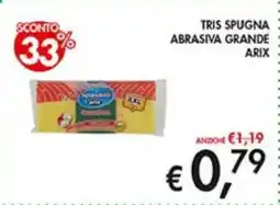 Coal Tris spugna abrasiva grande ARIX offerta