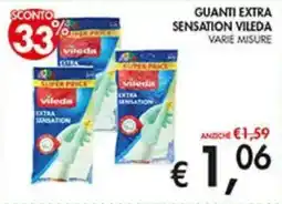 Coal Guanti extra sensation VILEDA offerta
