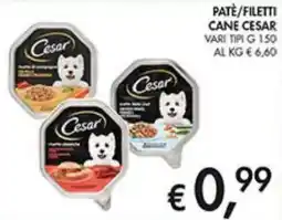 Coal Pate/filetti cane CESAR offerta