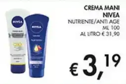 Coal Crema mani nivea nutriente/anti age offerta
