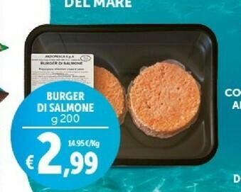 Deco Supermercati Burger di salmone offerta