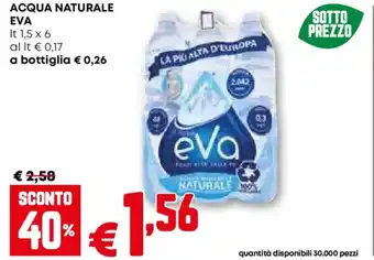 Pam Acqua naturale eva offerta