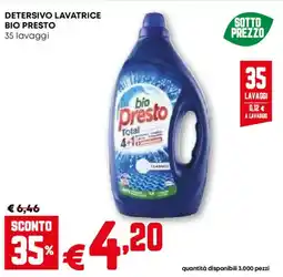 Pam Detersivo lavatrice BIO PRESTO offerta