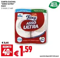 Pam Carta cucina "asso ultra" FOXY offerta
