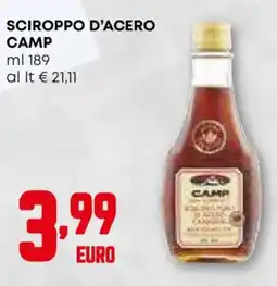 Pam Sciroppo d'acero CAMP offerta