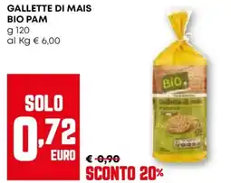 Pam Gallette di mais BIO PAM offerta
