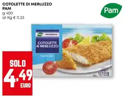 Pam Cotolette di merluzzo PAM offerta
