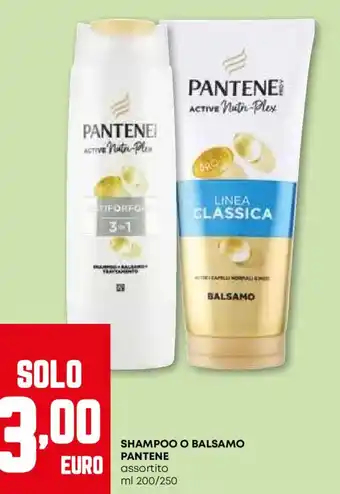 Pam Shampoo o balsamo PANTENE offerta