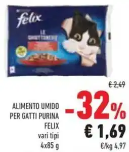 Conad Alimento umido per gatti purina FELIX offerta
