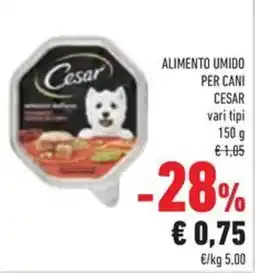 Conad Alimento umido per cani CESAR offerta