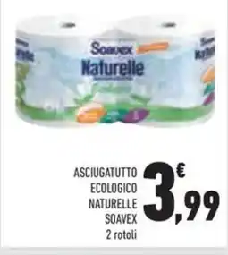 Conad Asciugatutto ecologico naturelle soavex 2 rotoli offerta