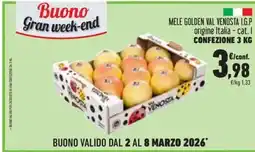 Conad Mele golden val venosta i.g.p origine italia-cat. i confezione offerta