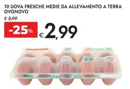 Bennet 10 uova fresche medie da allevamento a terra ovonovo offerta