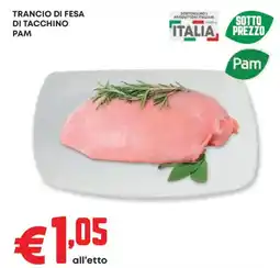 Panorama Trancio di fesa di tacchino PAM offerta