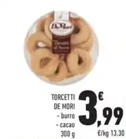 Conad Torcetti de mori burro cacao offerta