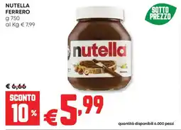 Panorama Nutella FERRERO offerta