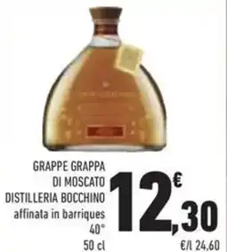 Conad Grappe grappa di moscato distilleria bocchino affinata in barriques 40° offerta