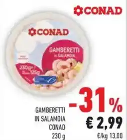 Conad Gamberetti in salamoia CONAD offerta