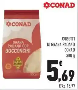 Conad Cubetti di grana padano CONAD offerta
