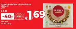 Bennet Piadina romagnola igp integrale LORIANA offerta
