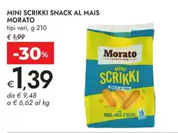 Bennet Mini scrikki snack al mais MORATO offerta