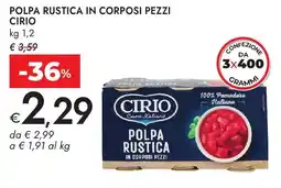 Bennet Polpa rustica in corposi pezzi CIRIO offerta