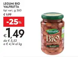 Bennet Legumi bio VALFRUTTA offerta