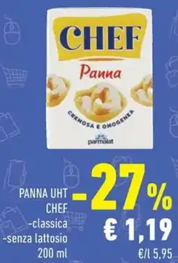 Conad PANNA UHT CHEF classica senza lattosio offerta